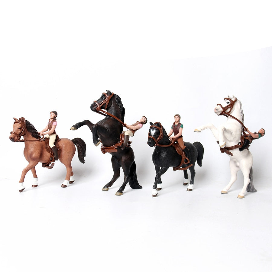 Realistic Equestrian Rider Horse Collectable Toy Figures