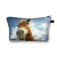 Beautiful Running Horse Print Cosmetic Case Makeup Bags