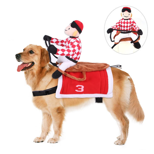 Horseback Riding Jockey Dog Costume