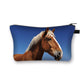 Beautiful Running Horse Print Cosmetic Case Makeup Bags