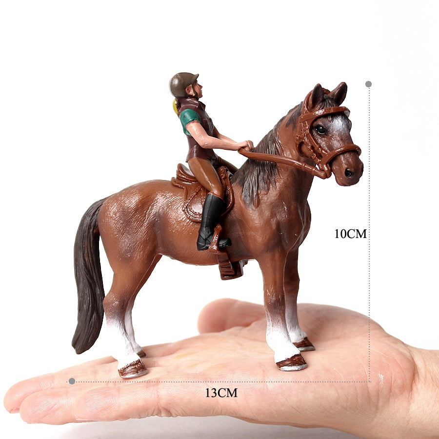 Realistic Equestrian Rider Horse Collectable Toy Figures