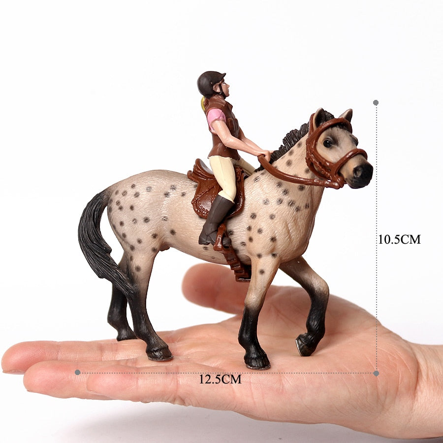 Realistic Equestrian Rider Horse Collectable Toy Figures