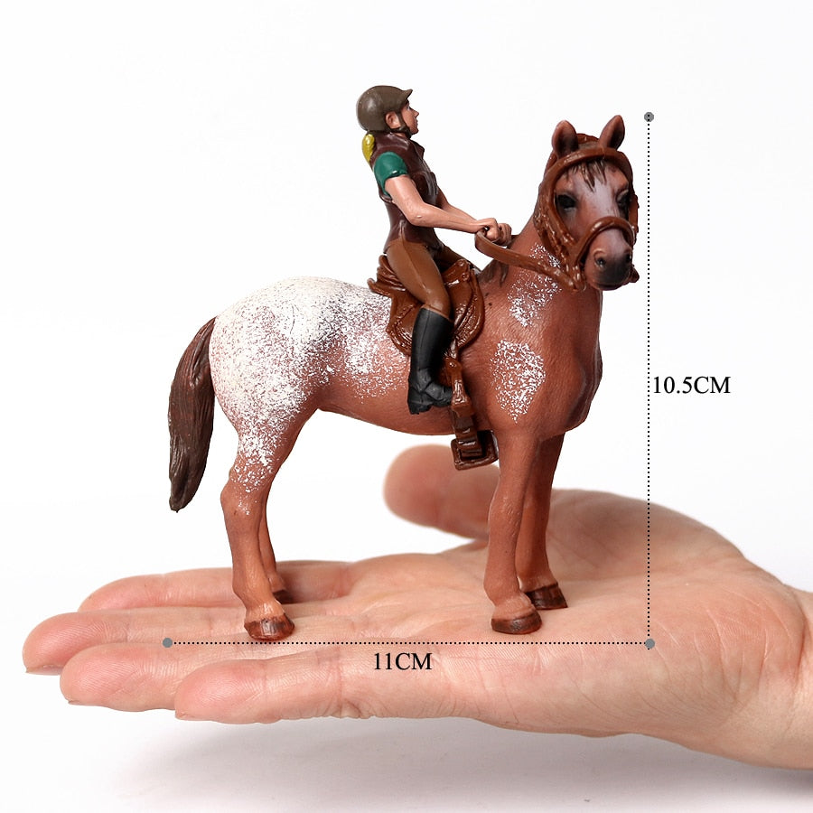 Realistic Equestrian Rider Horse Collectable Toy Figures