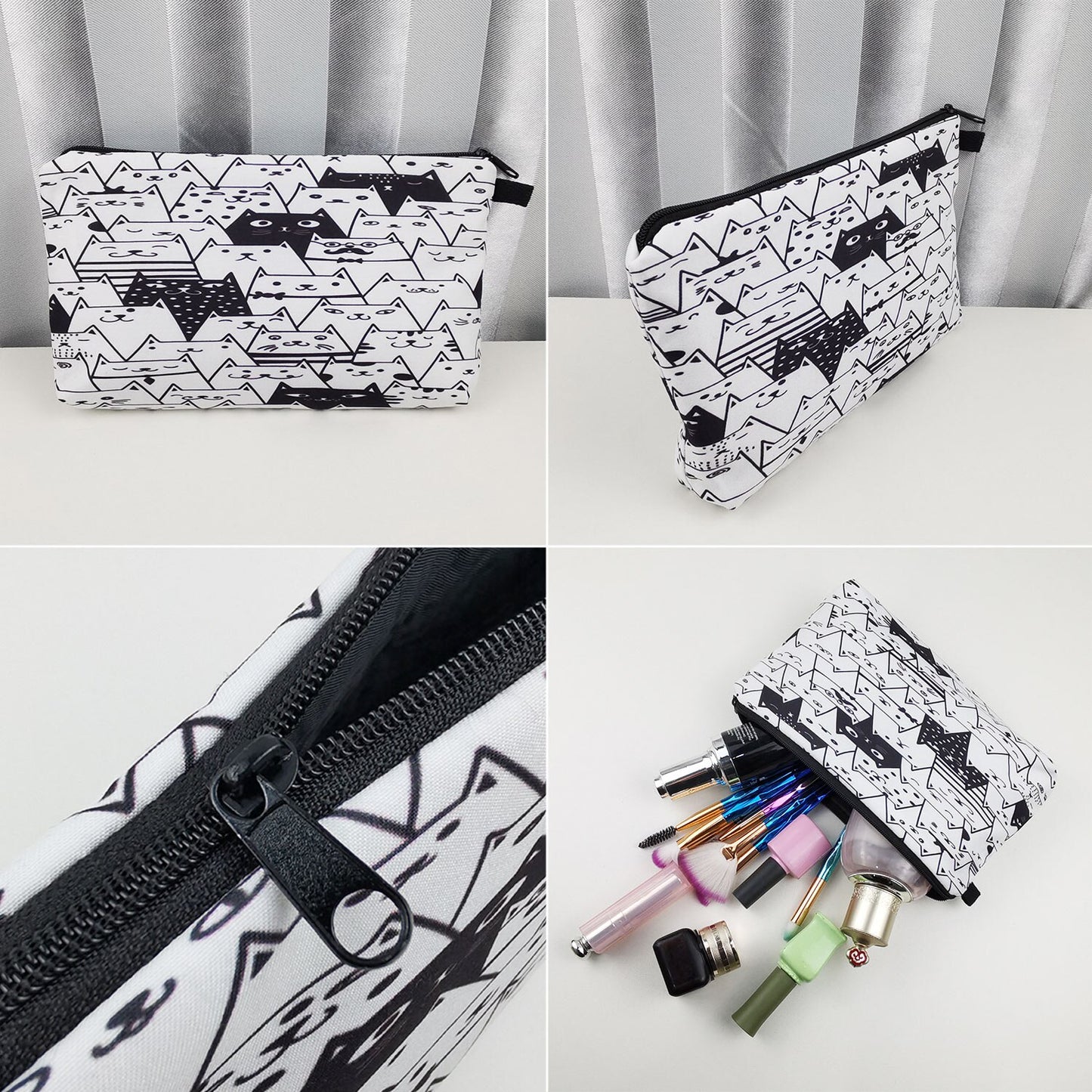 Horse Print Makeup Bag/ Cosmetic Bag/ Pencil Bag