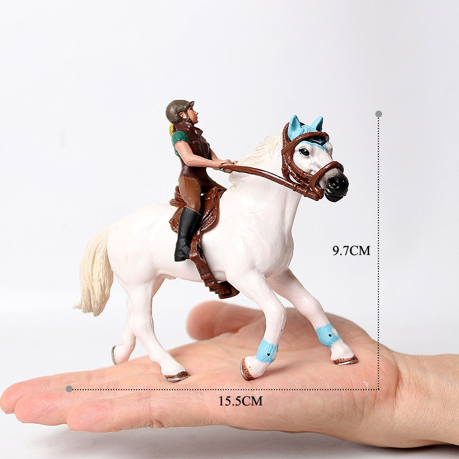 Realistic Equestrian Rider Horse Collectable Toy Figures