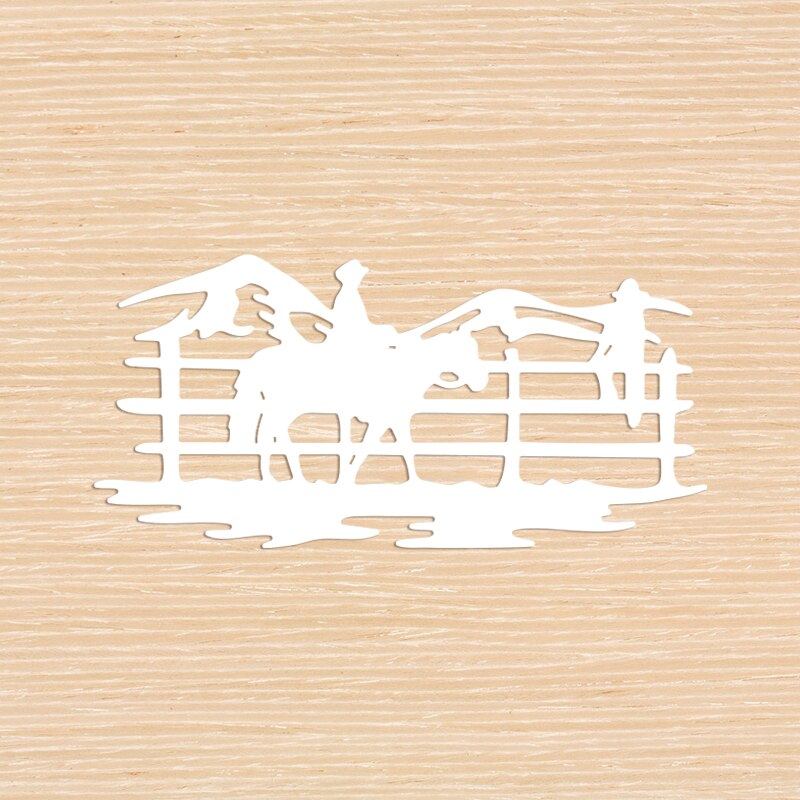 Equestrian Horseback Riding Metal Die Cut Scrapbooking Stencil