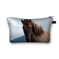 Beautiful Running Horse Print Cosmetic Case Makeup Bags