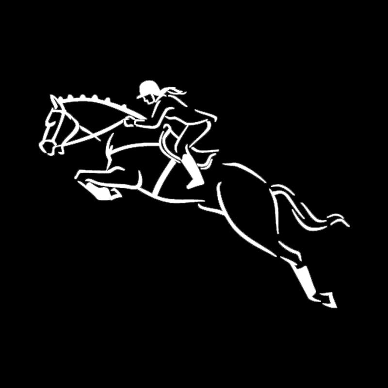 Equestrian Jumping Horse Horseback Riding Sticker Decal