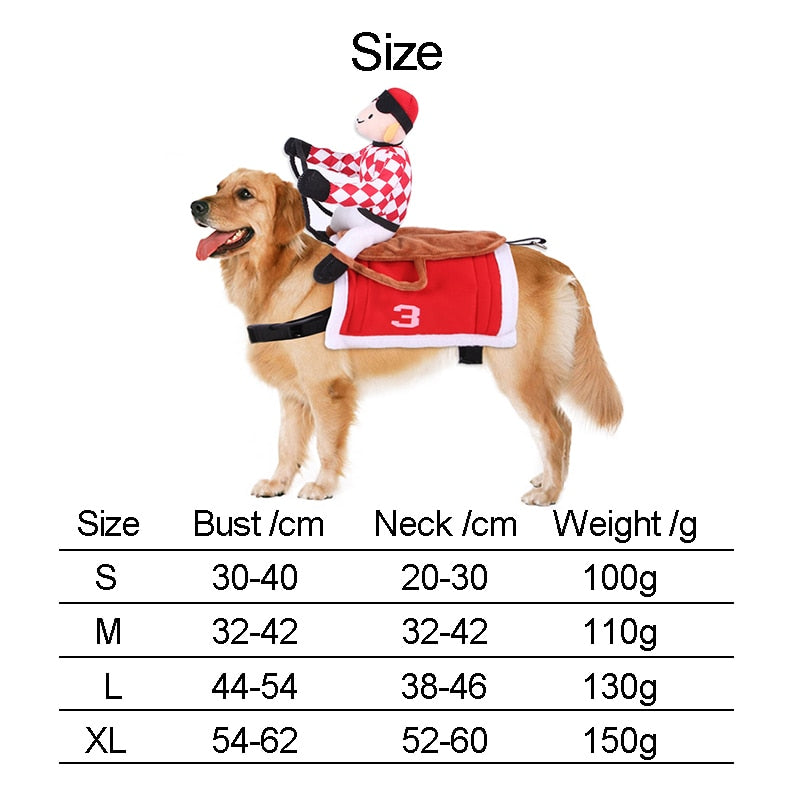 Horseback Riding Jockey Dog Costume