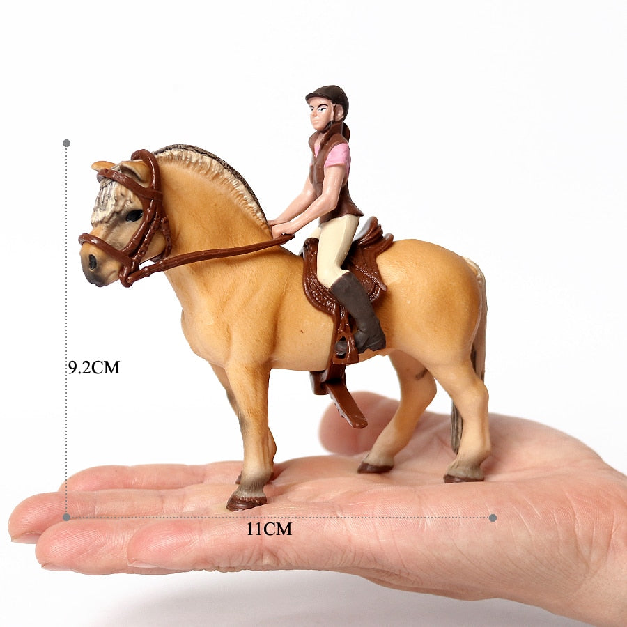 Realistic Equestrian Rider Horse Collectable Toy Figures