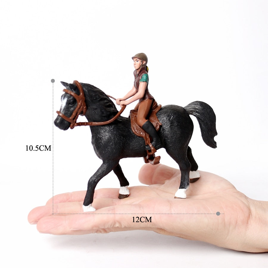 Realistic Equestrian Rider Horse Collectable Toy Figures