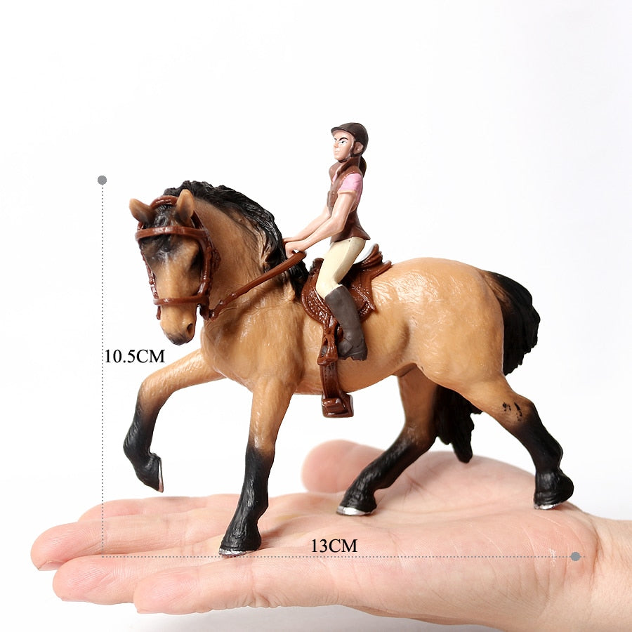 Realistic Equestrian Rider Horse Collectable Toy Figures