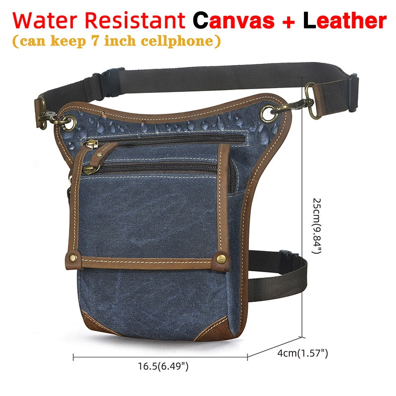 Leather Men's Multi-Function Waist Pack