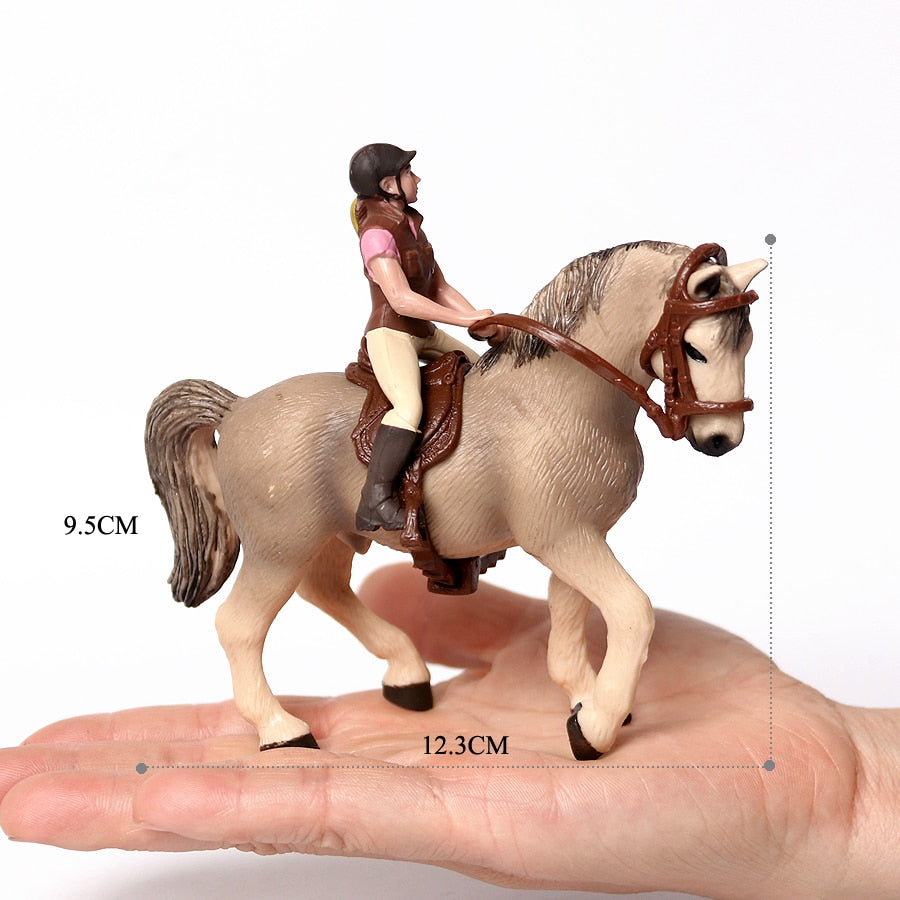 Realistic Equestrian Rider Horse Collectable Toy Figures