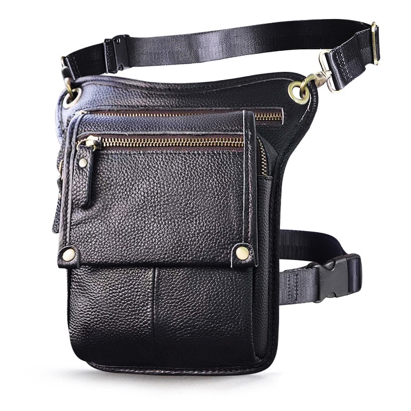 Leather Men's Multi-Function Waist Pack