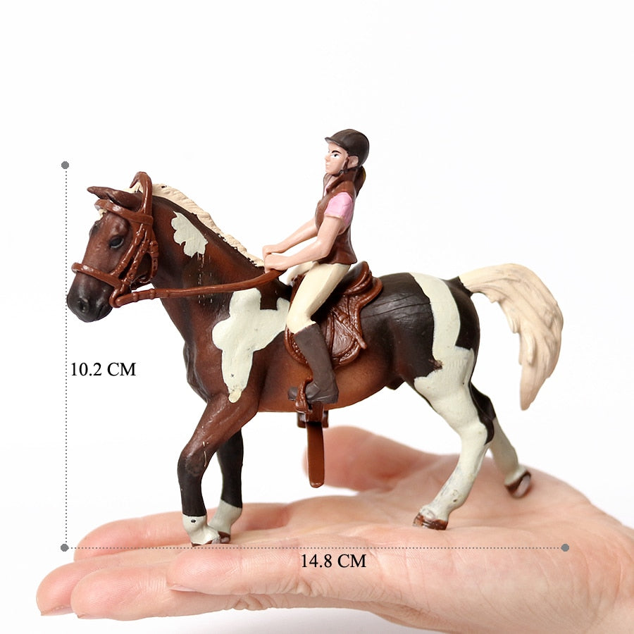 Realistic Equestrian Rider Horse Collectable Toy Figures