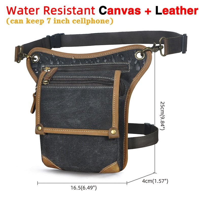 Leather Men's Multi-Function Waist Pack