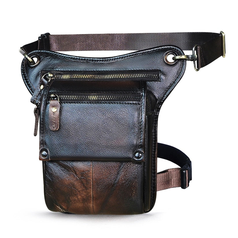 Leather Men's Multi-Function Waist Pack