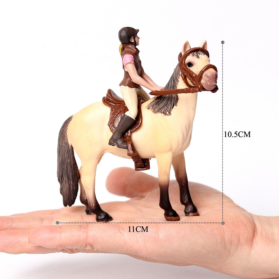 Realistic Equestrian Rider Horse Collectable Toy Figures