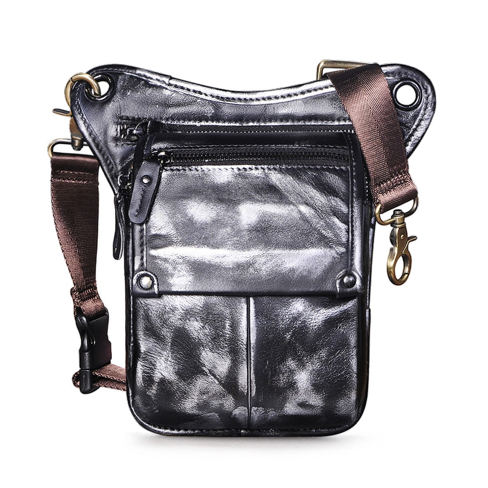 Leather Men's Multi-Function Waist Pack