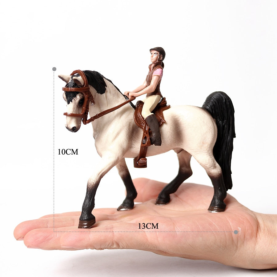 Realistic Equestrian Rider Horse Collectable Toy Figures