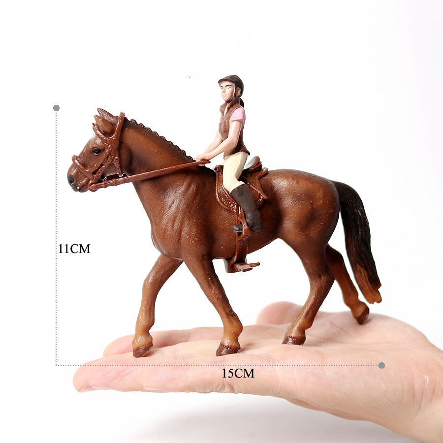 Realistic Equestrian Rider Horse Collectable Toy Figures