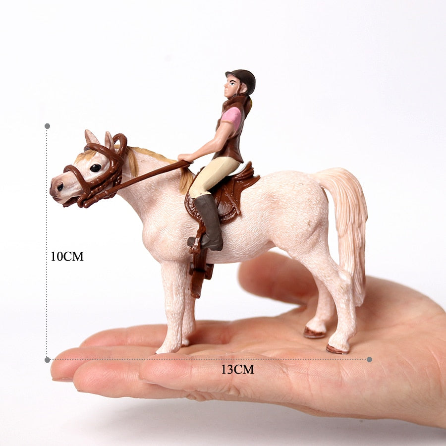 Realistic Equestrian Rider Horse Collectable Toy Figures