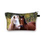 Beautiful Running Horse Print Cosmetic Case Makeup Bags