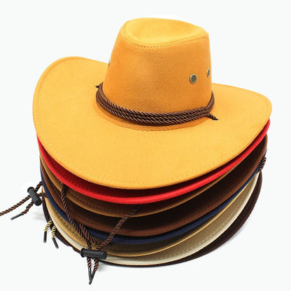 Western Style Suede Cowboy Hat