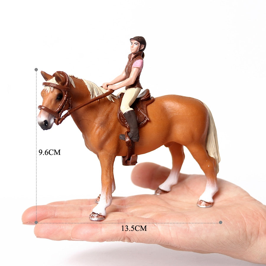 Realistic Equestrian Rider Horse Collectable Toy Figures