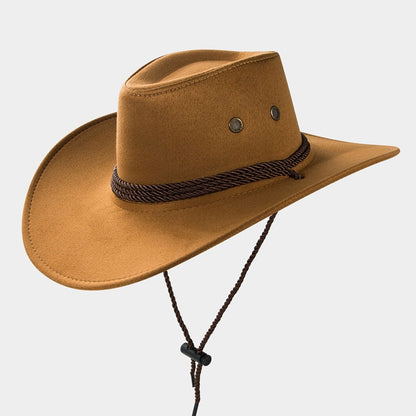 Western Style Suede Cowboy Hat
