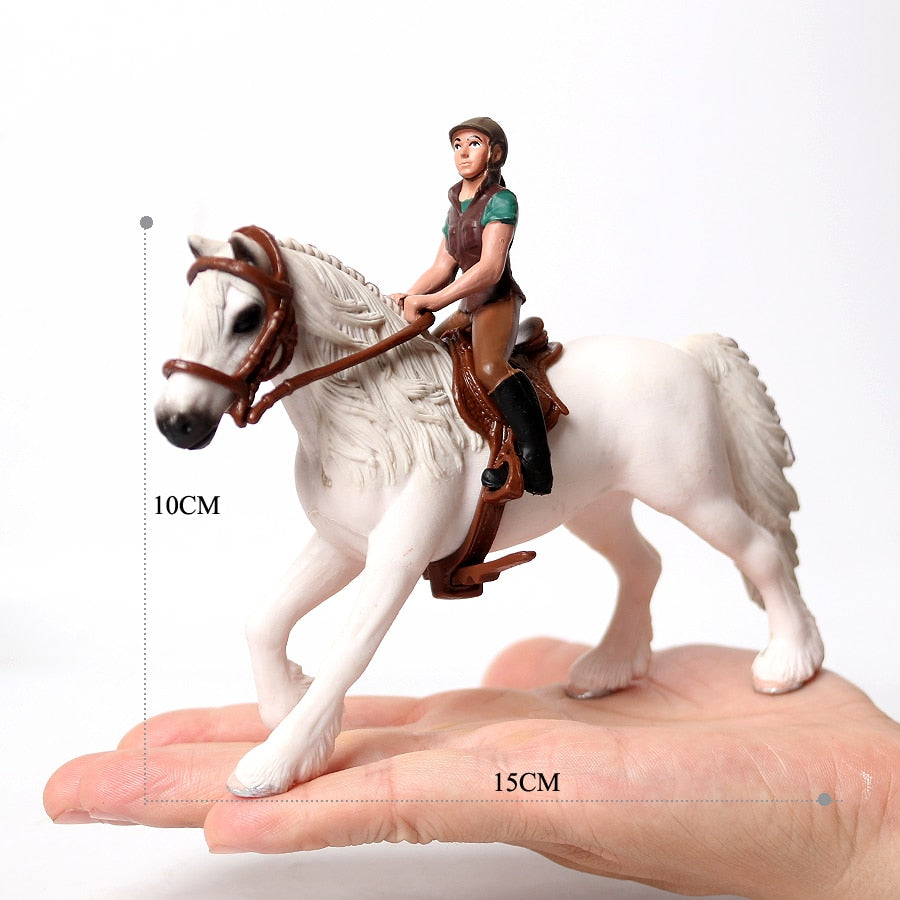 Realistic Equestrian Rider Horse Collectable Toy Figures