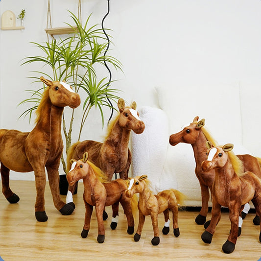 Flexible Plush Horse Toy - Posable Legs for Realistic Play