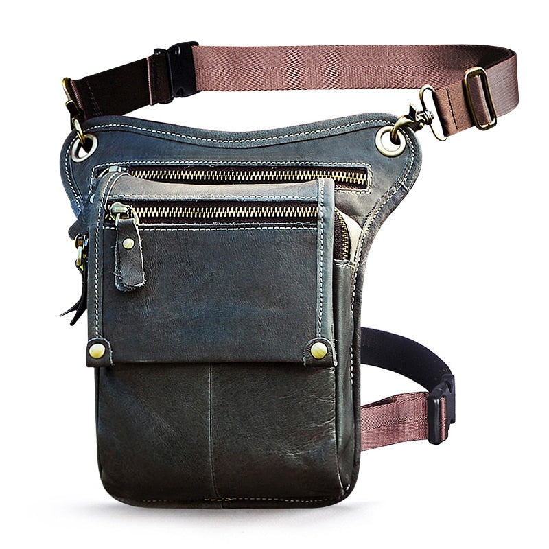 Leather Men's Multi-Function Waist Pack