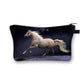 Beautiful Running Horse Print Cosmetic Case Makeup Bags