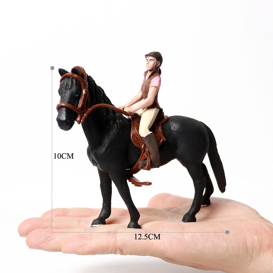 Realistic Equestrian Rider Horse Collectable Toy Figures