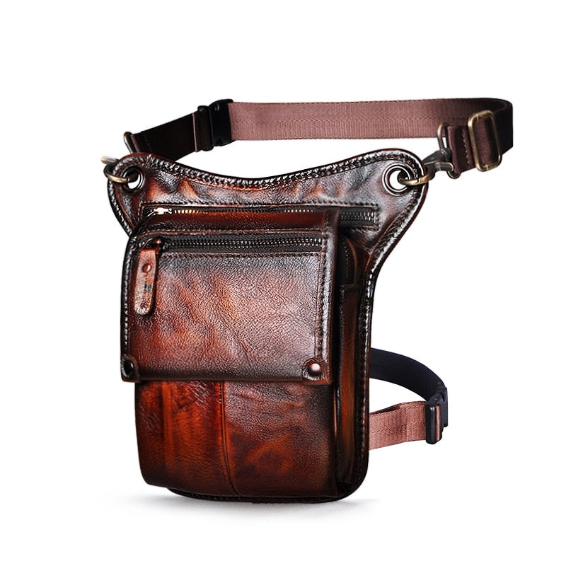 Leather Men's Multi-Function Waist Pack