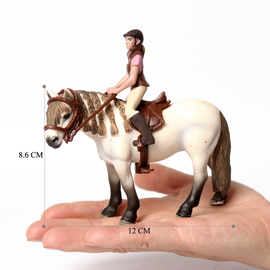 Realistic Equestrian Rider Horse Collectable Toy Figures