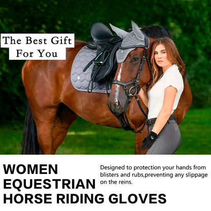 Women's Anti-Slip Equestrian Riding Gloves