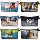 Beautiful Running Horse Print Cosmetic Case Makeup Bags