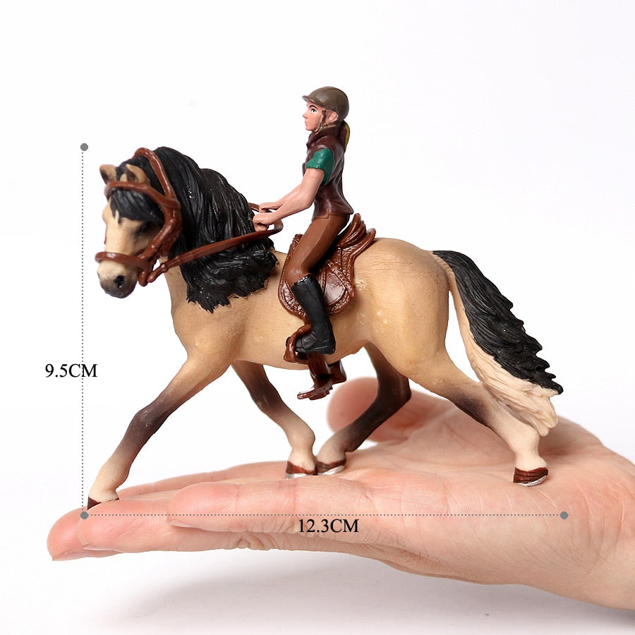 Realistic Equestrian Rider Horse Collectable Toy Figures