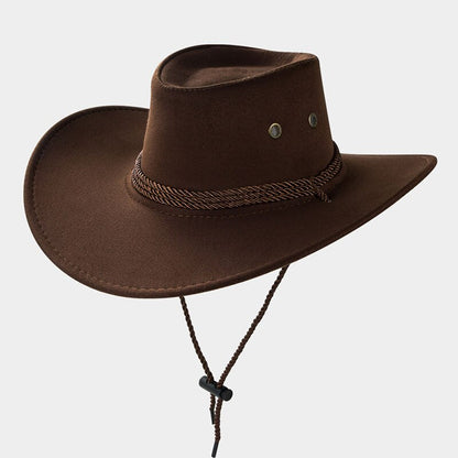 Western Style Suede Cowboy Hat