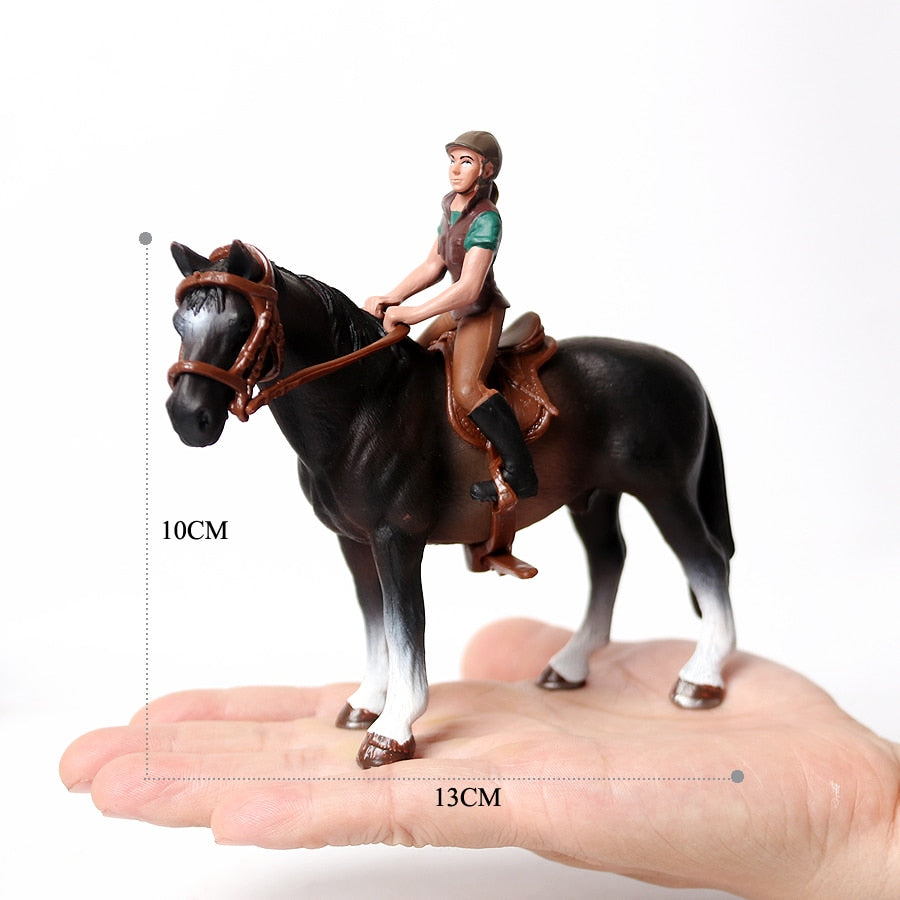 Realistic Equestrian Rider Horse Collectable Toy Figures