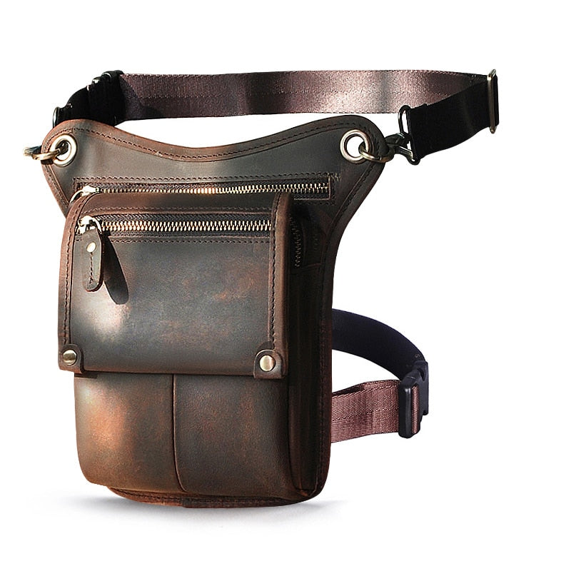 Leather Men's Multi-Function Waist Pack