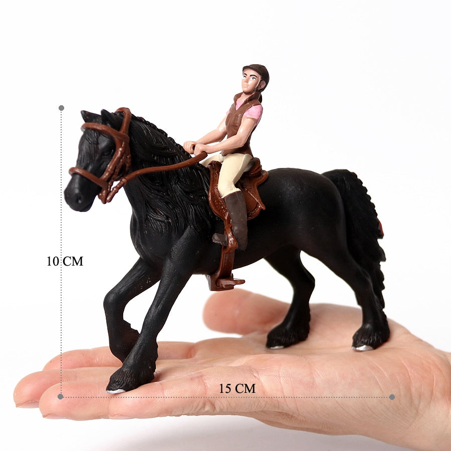 Realistic Equestrian Rider Horse Collectable Toy Figures