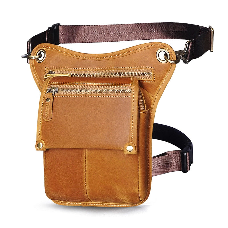 Leather Men's Multi-Function Waist Pack