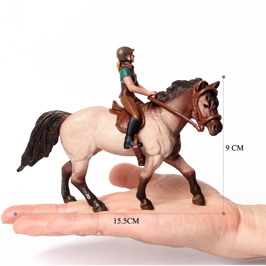 Realistic Equestrian Rider Horse Collectable Toy Figures