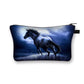 Beautiful Running Horse Print Cosmetic Case Makeup Bags