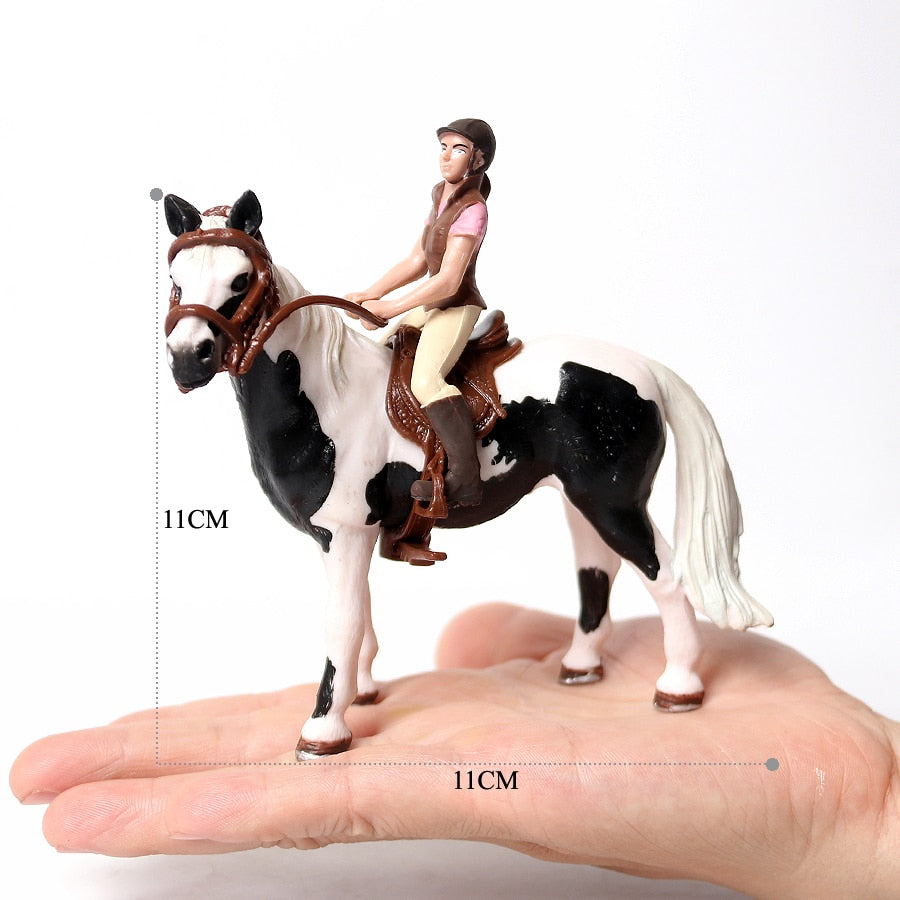 Realistic Equestrian Rider Horse Collectable Toy Figures