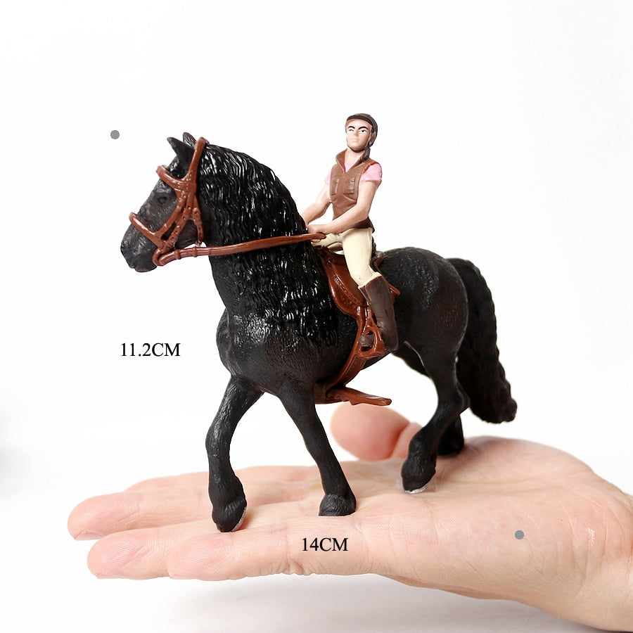 Realistic Equestrian Rider Horse Collectable Toy Figures